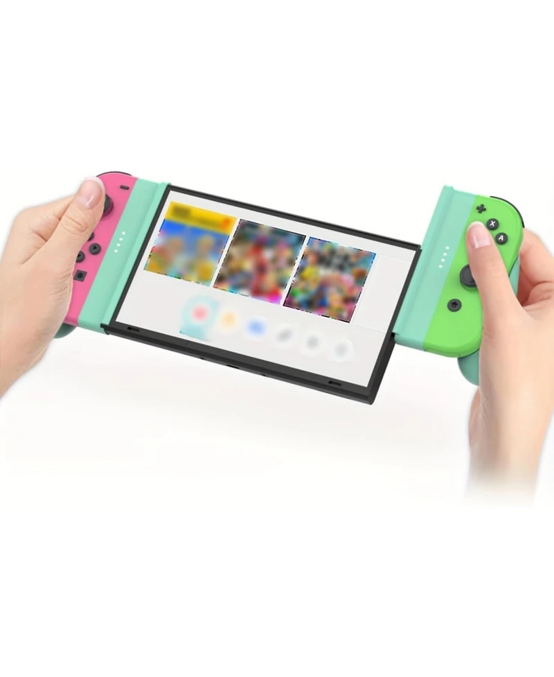 Nbcp Switch Joy-Con Detachable Grip, Compatible with Nintendo Switch/Switch Oled, Light Green, Ergonomic Comfort for Long Sessions