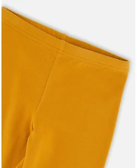 Deux par Girl Super Soft Ribbed Leggings Golden Yellow