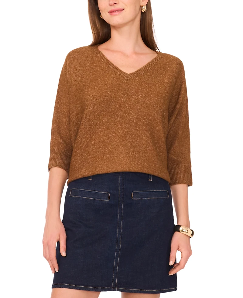 Vince Camuto Women's V-Neck Dolman-Sleeve Sweater