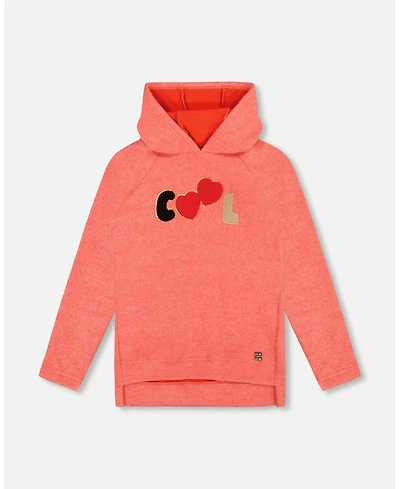 Deux par Toddler Girls Ultra Soft Hooded Tunic Coral - Toddler|Child