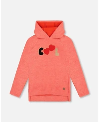 Deux par Toddler Girls Ultra Soft Hooded Tunic Coral - Toddler|Child