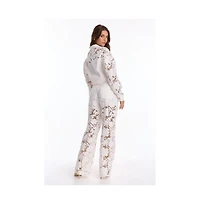 The Noli Shop Women's Celeste High Rise Jean - White