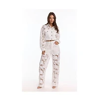 The Noli Shop Women's Celeste Jean Jacket - White