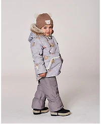 Deux par Baby Unisex Lined Winter Knit Hat with Ear Flaps Brown - Baby|Toddler