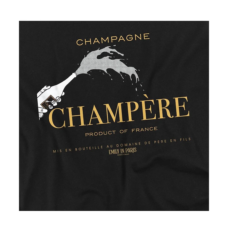 Logovision Men's Emily Paris Champre Champagne T-Shirt