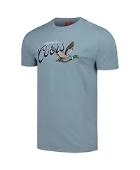 American Needle Men's and Women's Blue Coors Logo T-Shirt