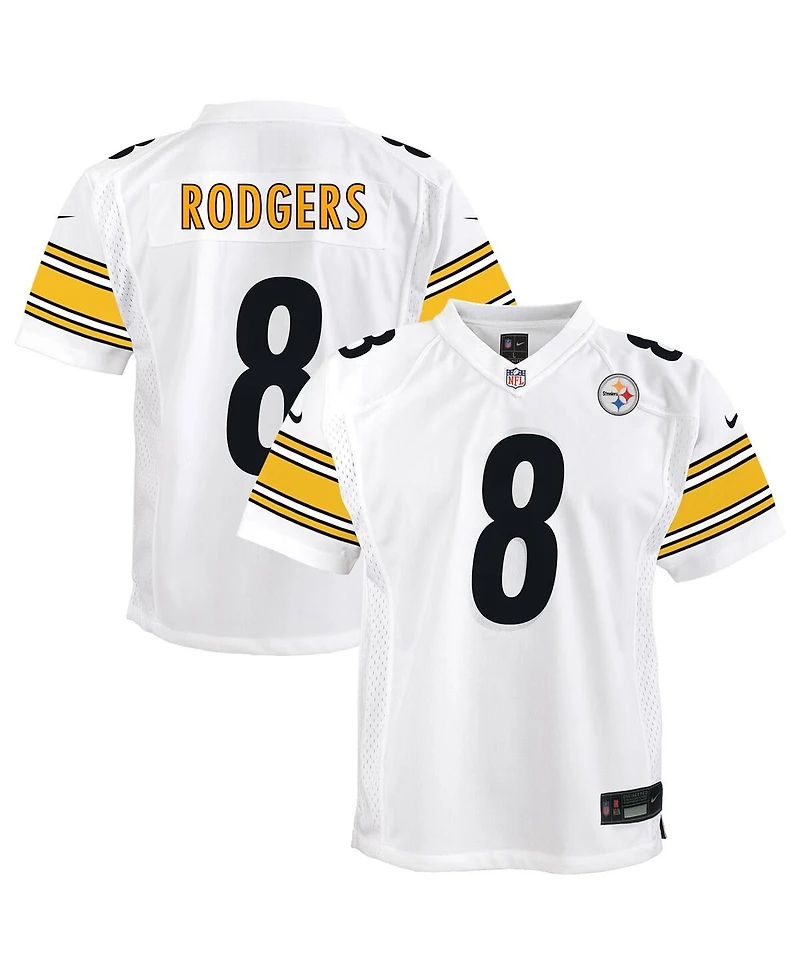 Nike Big Boys and Girls Aaron Rodgers White Pittsburgh Steelers Game Jersey