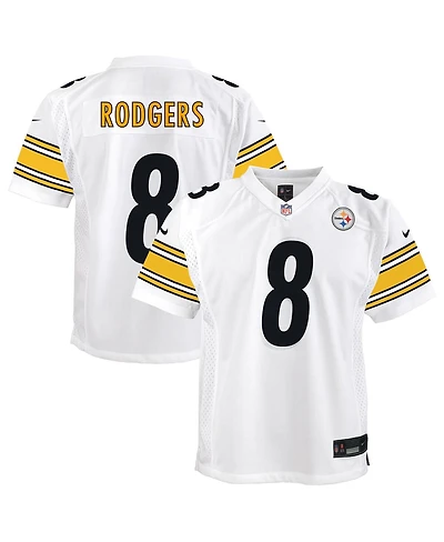 Nike Big Boys and Girls Aaron Rodgers White Pittsburgh Steelers Game Jersey