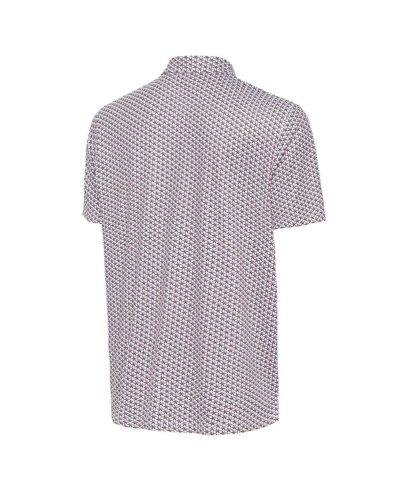 Antigua Men's White Boston Red Sox Star Polo Shirt