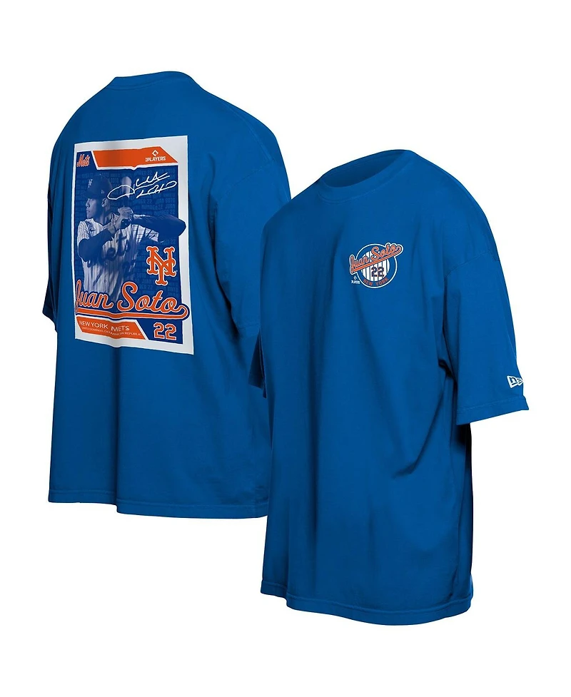 New Era Men's Juan Soto Blue York Mets Card Player T-Shirt