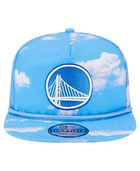 New Era Men's Light Blue Golden State Warriors Head in the Clouds Golfer Rope Adjustable Hat