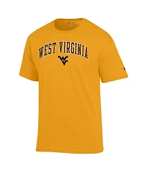 Champion Men's Gold West Virginia Mountaineers Arch Over Logo T-Shirt