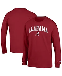 Champion Men's Crimson Alabama Crimson Tide Arch Over Logo Long Sleeve T-Shirt