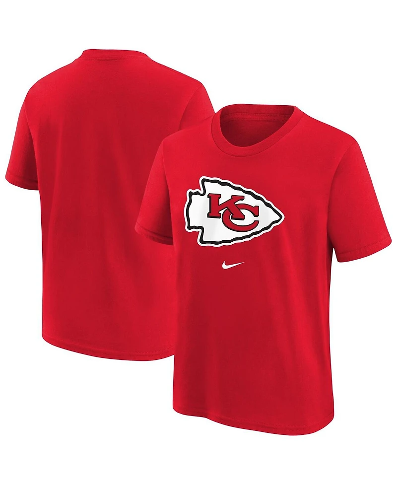 Nike Big Boys and Girls Red Kansas City Chiefs Primary Logo Legend T-Shirt
