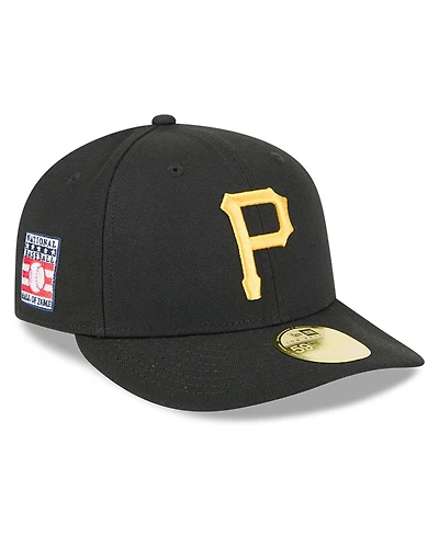 New Era Men's Black Pittsburgh Pirates Baseball Hall of Fame 59FIFTY Low Profile Fitted Hat