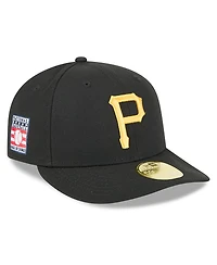 New Era Men's Black Pittsburgh Pirates Baseball Hall of Fame 59FIFTY Low Profile Fitted Hat