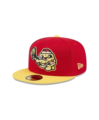 New Era Men's Red Binghamton Rumble Ponies Theme Nights 59FIFTY Fitted Hat