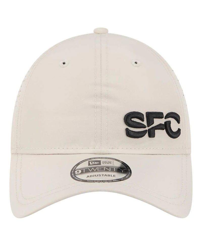 New Era Men's Tan Seattle Sounders Fc Active 9TWENTY Adjustable Hat