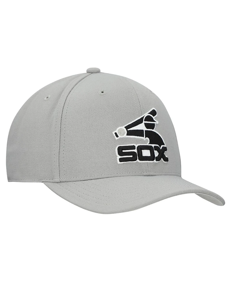 Mitchell & Ness Men's and Women's Gray Chicago White Sox Basic Coop Pro Adjustable Hat