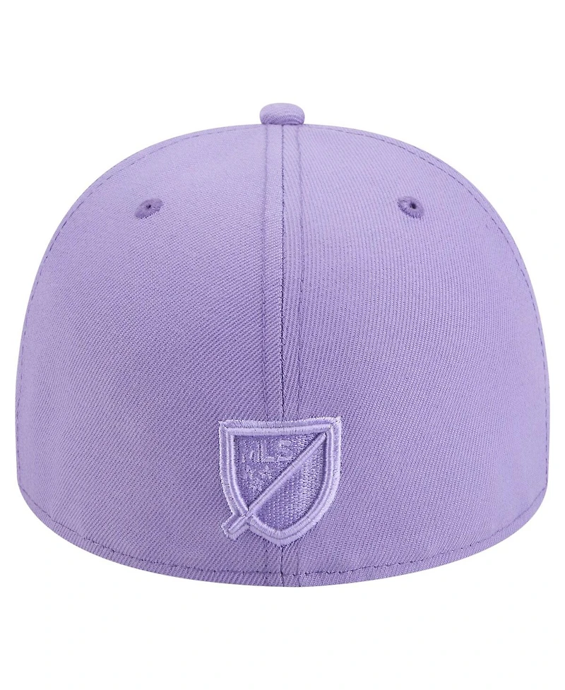 New Era Men's Purple Houston Dynamo Fc Color Pack A-Frame 59FIFTY Fitted Hat