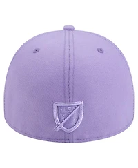 New Era Men's Purple Houston Dynamo Fc Color Pack A-Frame 59FIFTY Fitted Hat