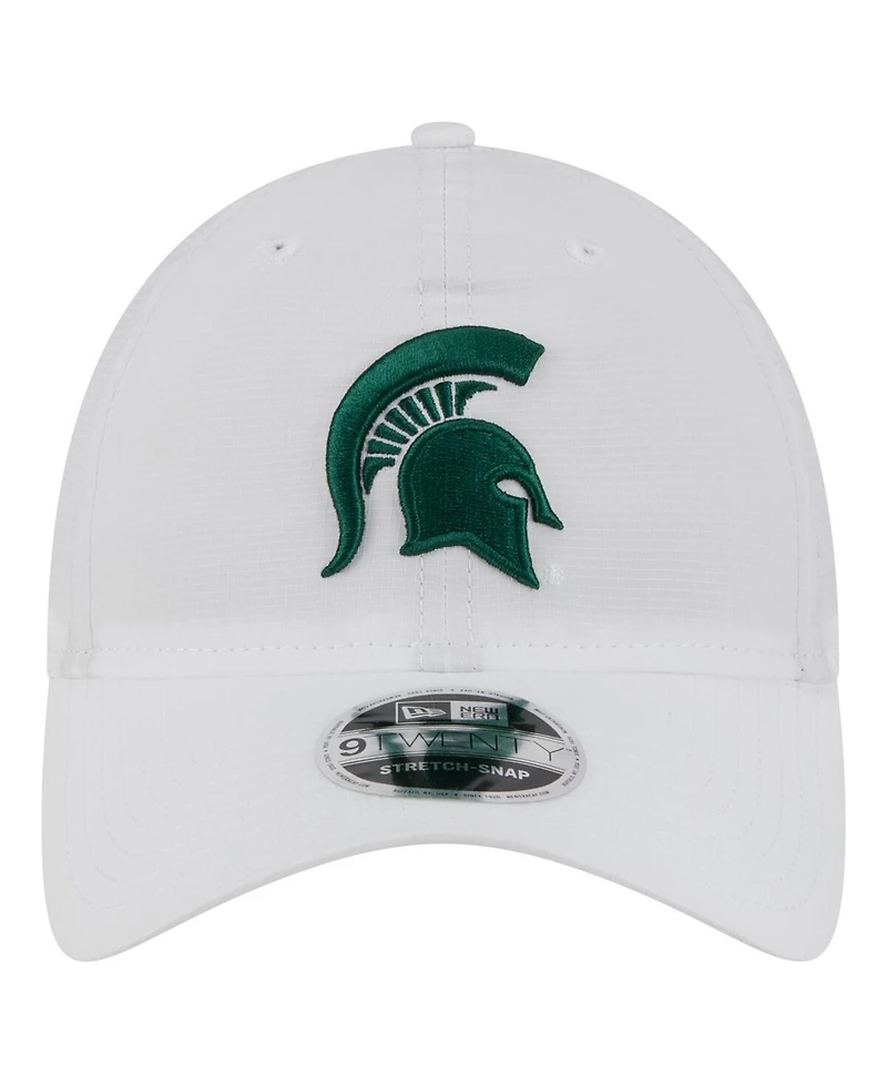 New Era Men's White Michigan State Spartans Active Ripstop 9TWENTY Adjustable Hat