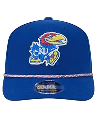 New Era Men's Royal Kansas Jayhawks Game Day Multi-Rope 9SEVENTY Stretch-Snap Hat