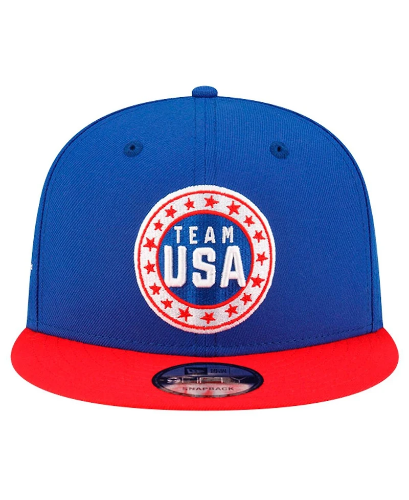 New Era Men's Blue Looney Tunes x Circle 9FIFTY Adjustable Hat