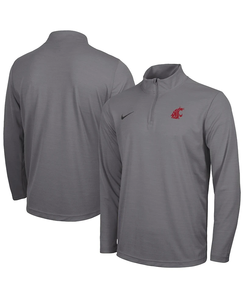 Nike Men's Gray Washington State Cougars Intensity Performance Quarter-Zip Pullover