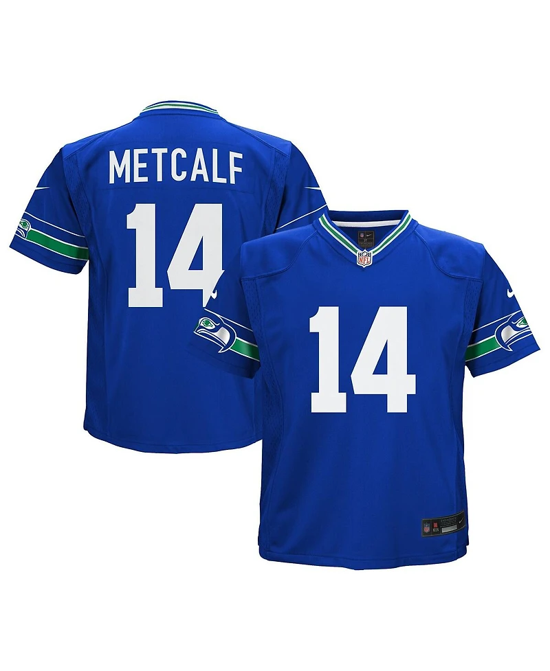 Nike Baby Boys and Girls Dk Metcalf Royal Seattle Seahawks Alternate Player Game Jersey