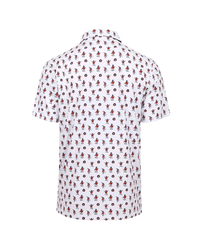 Mlb Vip Exclusive Men's White San Francisco Giants Lou Seal Polo Shirt
