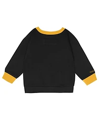 Mitchell & Ness Toddler 2-Piece Pittsburgh Penguins Oversized Block Buster Fleece Sweatshirt and Pants Set