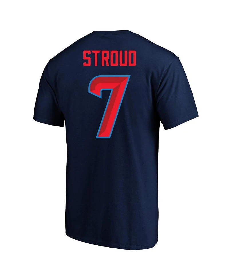 Fanatics Men's C.j. Stroud Navy Houston Texans Big Tall Player Name Number T-Shirt