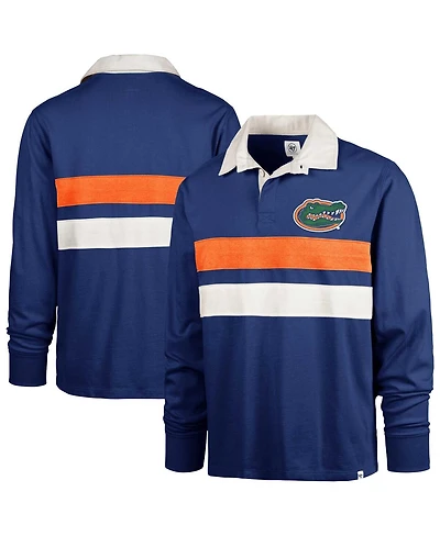 '47 Brand Men's Royal Florida Gators Clubhouse Knox Thames Long Sleeve Rugby Polo Shirt