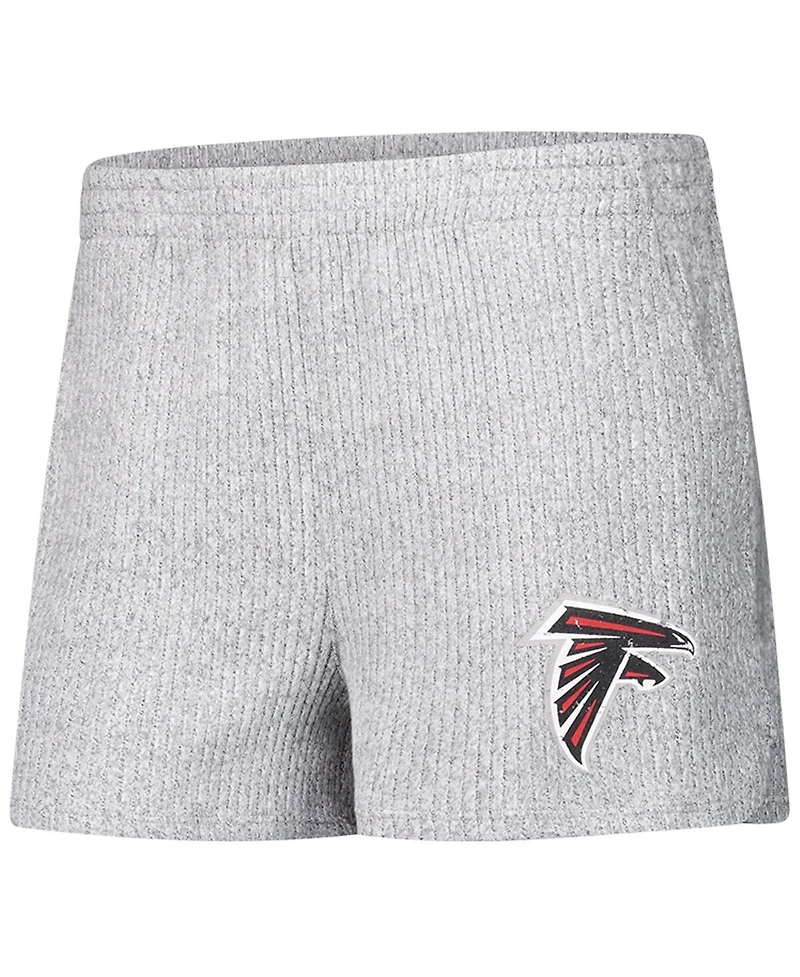Concepts Sport Women's 2-Piece Gray Atlanta Falcons Juniper Long Sleeve Hoodie Top and Shorts Sleep Set