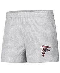 Concepts Sport Women's 2-Piece Gray Atlanta Falcons Juniper Long Sleeve Hoodie Top and Shorts Sleep Set