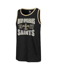 '47 Brand Men's Black New Orleans Saints Upload Franklin Tank Top