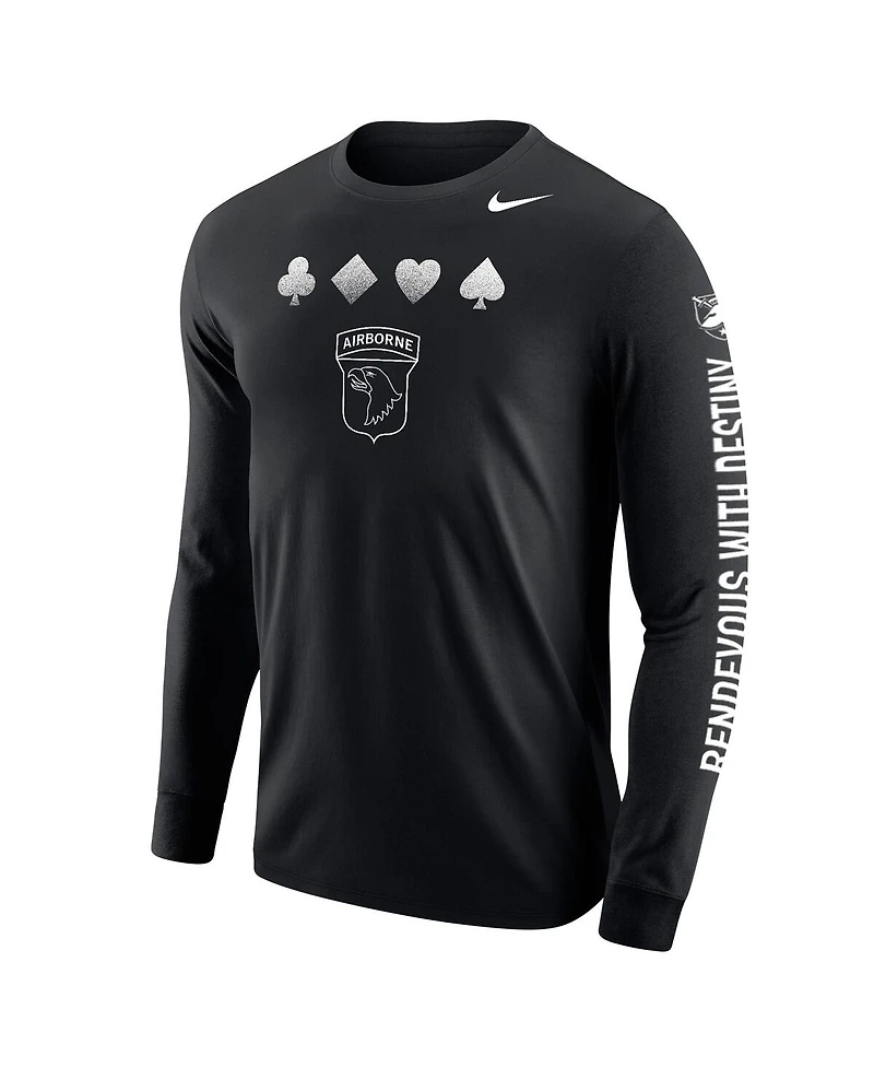 Nike Big Boys and Girls Black Army Black Knights 2024 Rivalry Collection Suit Long Sleeve T-Shirt