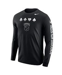 Nike Big Boys and Girls Black Army Black Knights 2024 Rivalry Collection Suit Long Sleeve T-Shirt