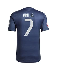 Adidas Men's Vini Jr. Blue Real Madrid 2025/26 Away Authentic Player Jersey