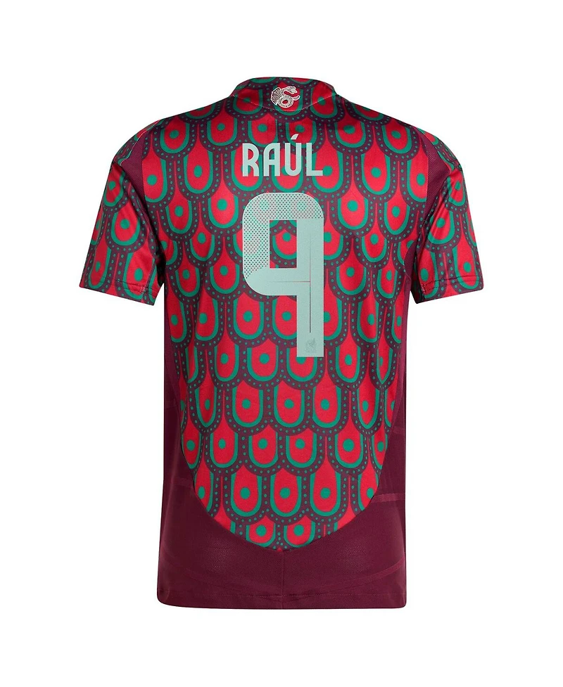 Adidas Men's Raul Jimenez Burgundy Mexico National Team 2024 Home Authentic Player Jersey