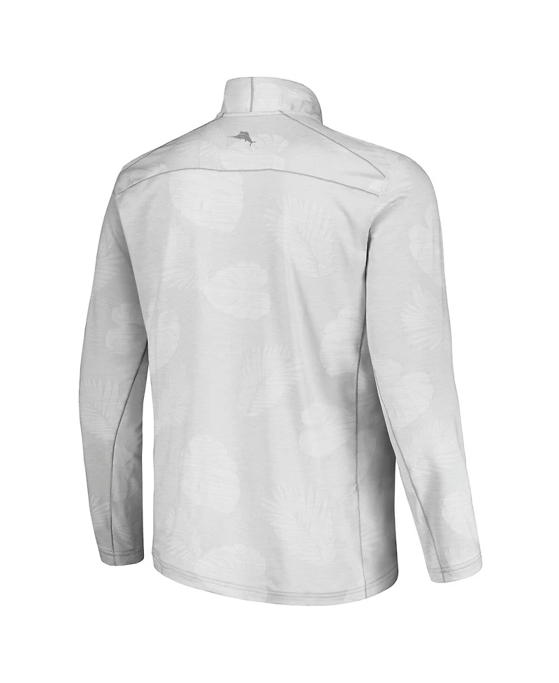Tommy Bahama Men's Gray Chicago Cubs Delray Frond IslandZone Half-Zip Jacket