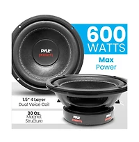 6.5'' 600 Watt Dual Voice Coil Subwoofer, 4 Ohm