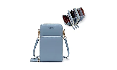 Kemimoto Small Crossbody Cell Phone Bag for Women, Mini Over Shoulder Handbag Purse with Credit Card Slots