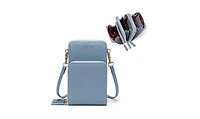 Kemimoto Small Crossbody Cell Phone Bag for Women, Mini Over Shoulder Handbag Purse with Credit Card Slots