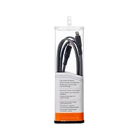 Ventev Flat Usb C to Apple Lightning High Speed Tangle-Free Foot Cable-Gray
