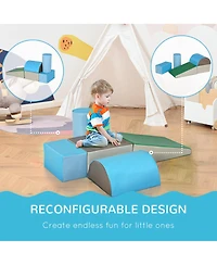 Soozier 5 Piece Climb and Crawl Activity Playset Soft for Child Learning Toy