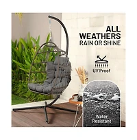 SereneLife Foldable Egg Chair