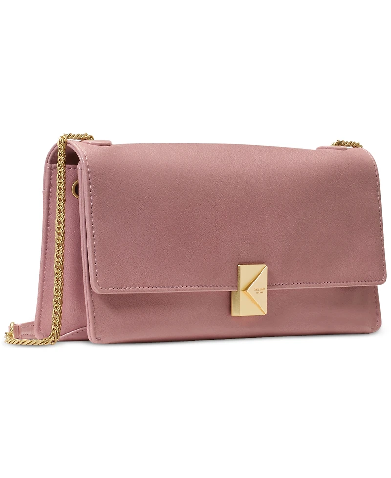 kate spade new york Deco Soft Glazed Leather Shoulder Bag