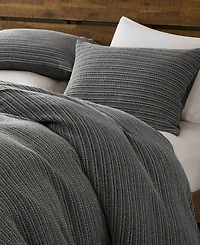 Woolrich Lyon Waffle Washed 3-Pc. Duvet Cover Set, King/California King